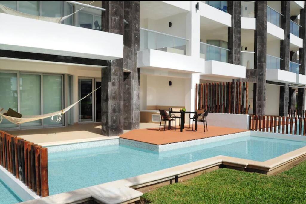 Mareazul Beachfront Apartment 2Br Private Pool Casa Ancora Плая-дель-Кармен Экстерьер фото